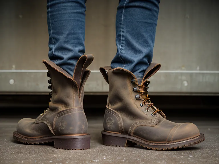 Maintaining Durango steel toe boots with leather conditioner after a maintenance work shift