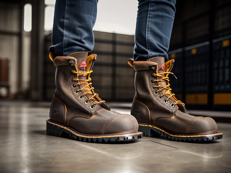 Rocky work boots placed near a facility electrical distribution panel.