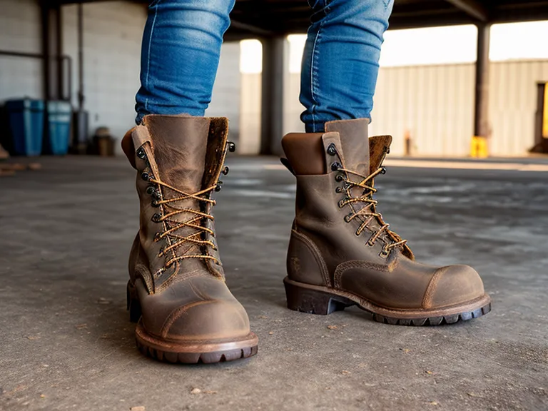 Heat-resistant work boots built for hot surface maintenance shifts on industrial floors