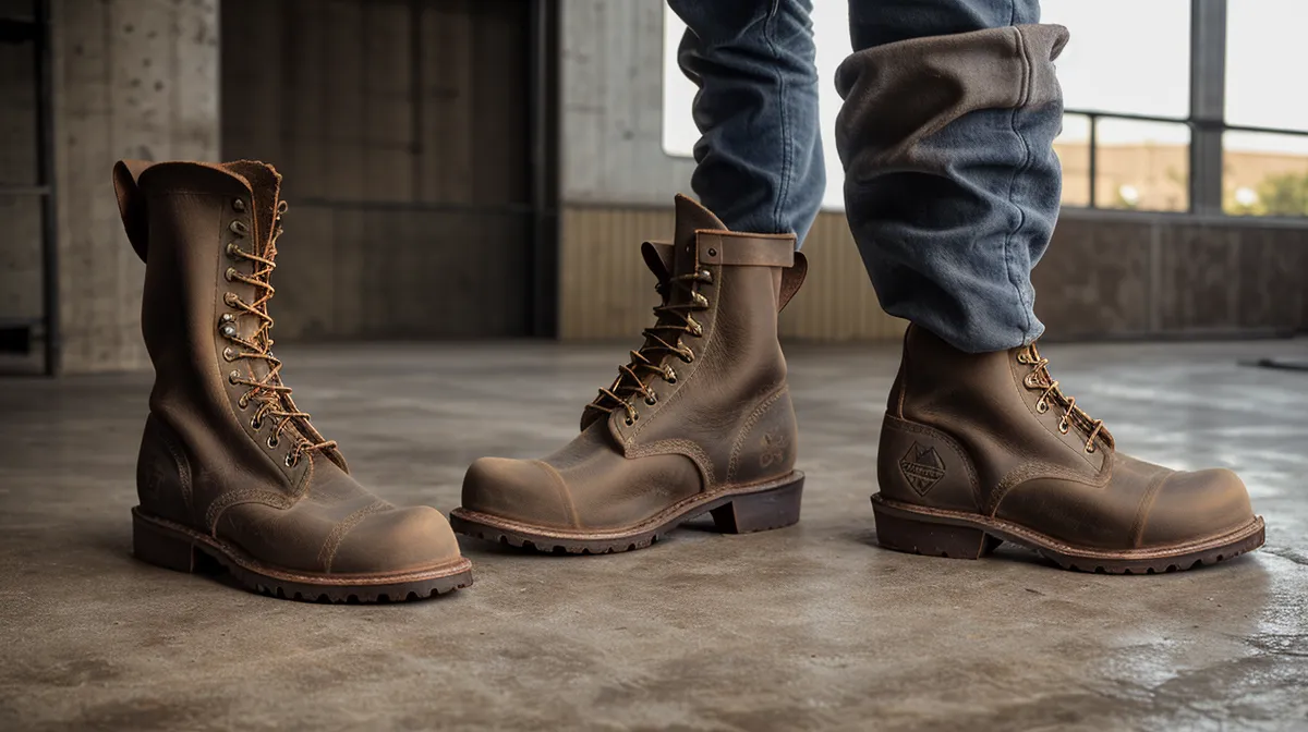 Chemical Resistant Work Boots for Parts Distribution Center Workers