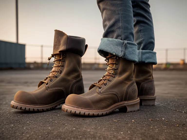 Comfortable Western Style Work Boots for Maintenance Supervisors
