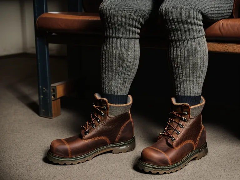 Fitting a wool sock into a Rocky work boot without sizing up