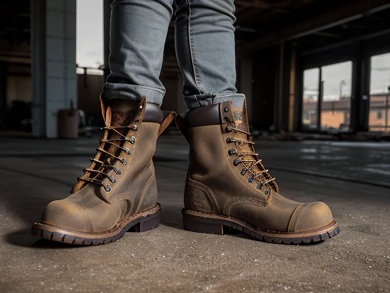 Goodyear welt work boot construction that maintenance crews count on for durable footwear